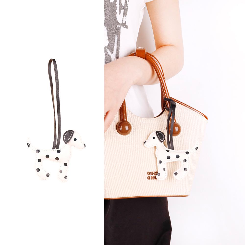 

Далматин Кожаный Шнурок Шарм для Сумки - Серия Miu Модный Мультяшный Подвеска Щенок