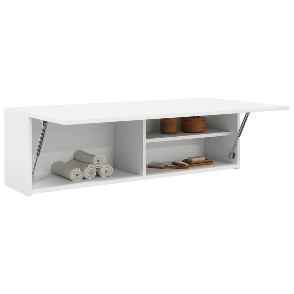 Vidaxl Wall-Mounted Bathroom Cabinet, White, 100X25X30 Cm