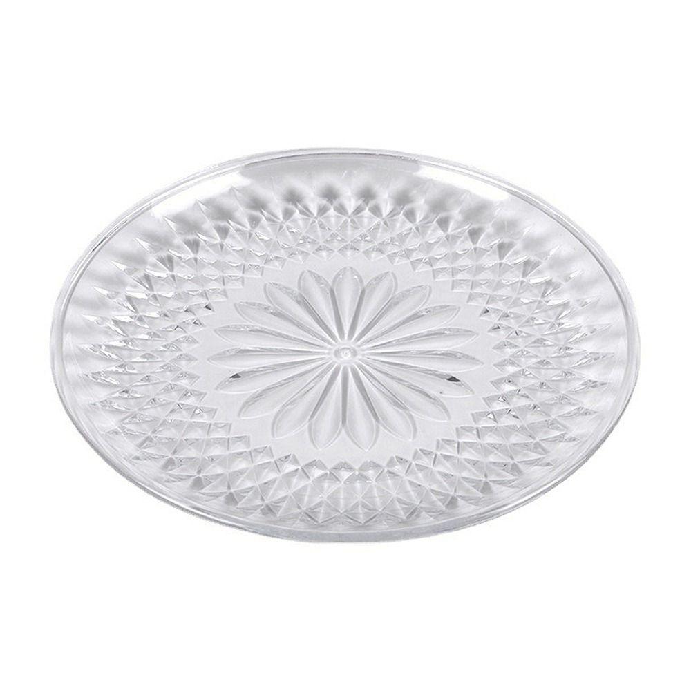 Gold Dessert Plate Round Cupcake Display Kitchen Supplies Fruit Plate