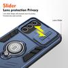 For Samsung A55 Slide Camera Lens Protector Armor Case For Samsung Galaxy A55 Military Grade Bumpers Magnet Ring Cover A55 5G