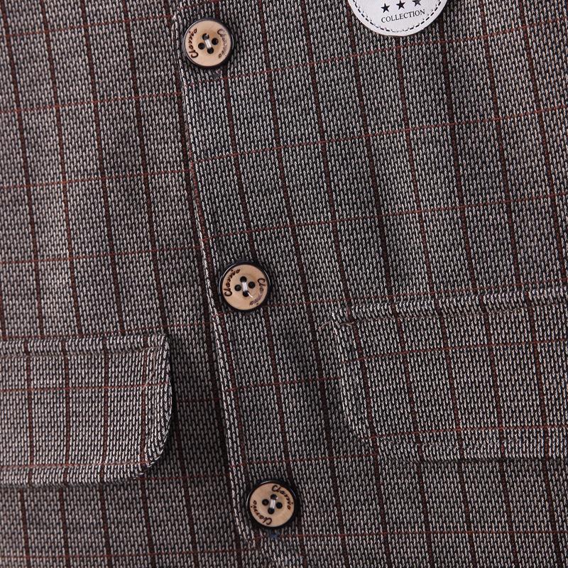 2025 Jaro Podzim Batole Dítě Děti Chlapci Gentleman Oblečení Sady Párty Svatba Oblečení Oblek Tričko+Vesta+Kalhoty 3dílná Sada 0-4R