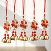 Pferdejahr Windspiel Chinesisches Tierkreiszeichen Hängender Anhänger mit Glocke Chinesisches Frühlingsfest Raum Wandbehang Ornament für Glück
