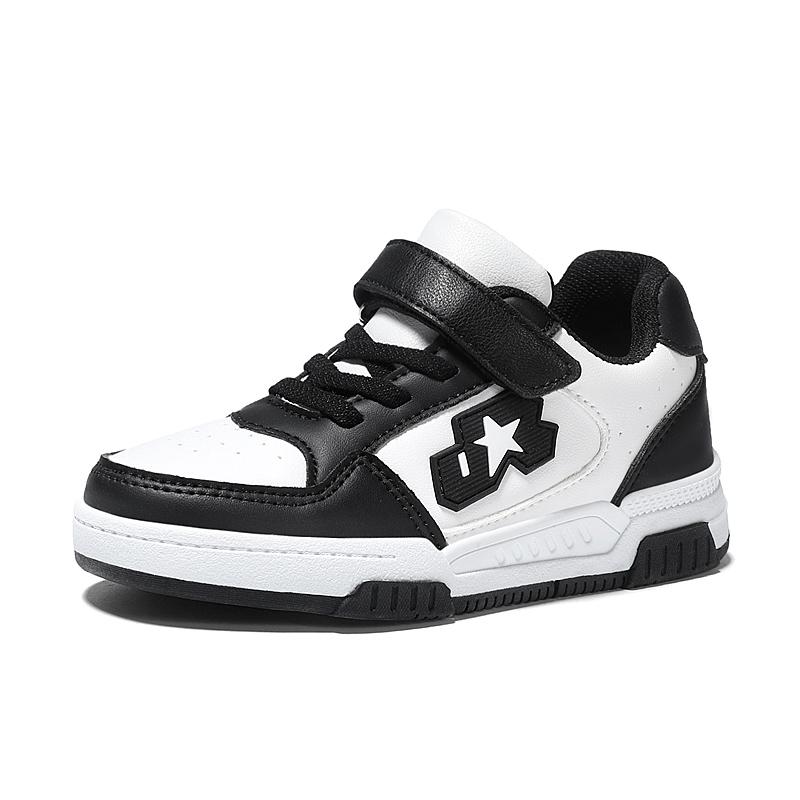 2025 Blue Skateboard Shoes Kids Sneakers Boys Comfortable Leather Casual Sneakers Child Outdoor Non-slip Children's Sports Shoes