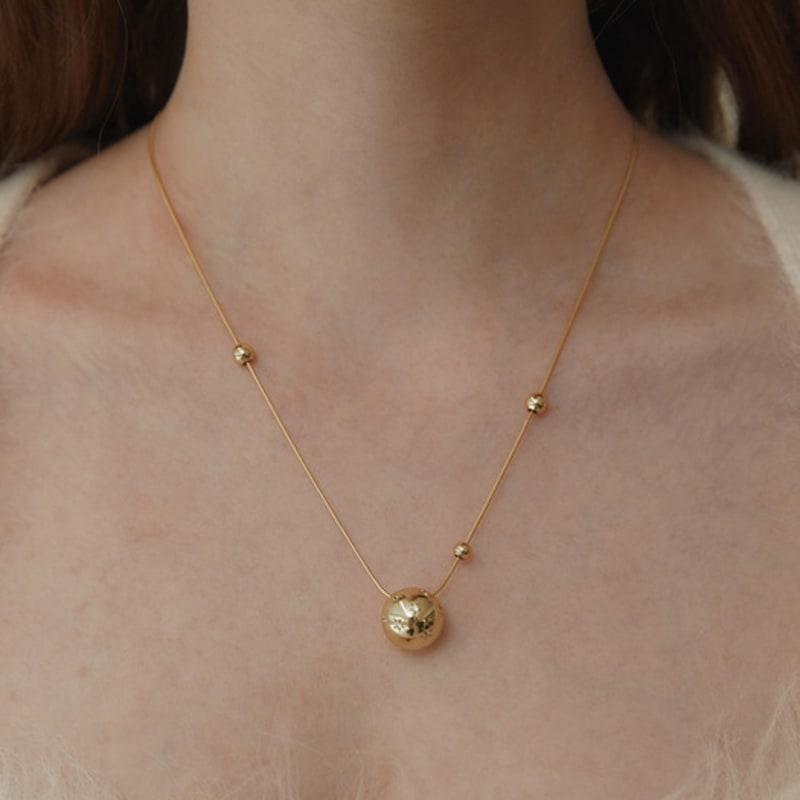 Tatiana (925 Silver) Star Mirror Ball Necklace NZ2154