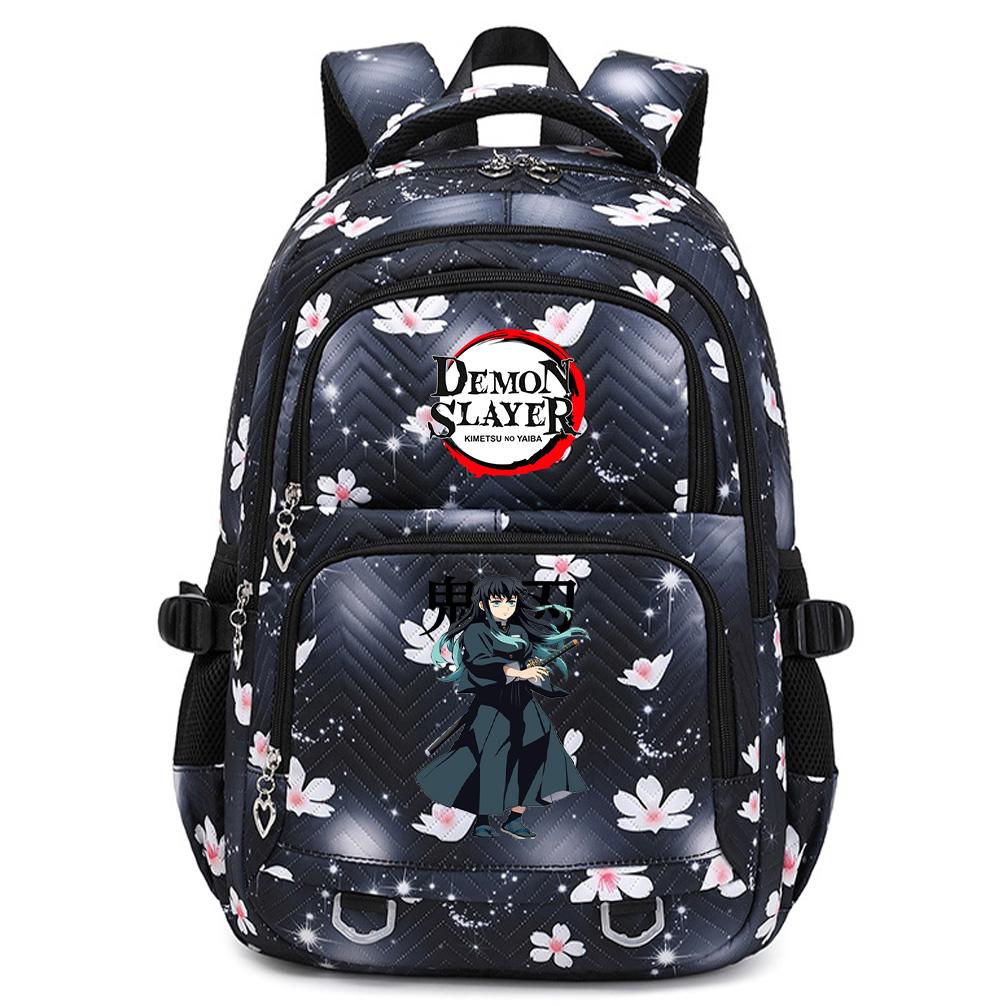 Anime Demon Slayer Backpack Student Teenager BookBag for Boy Girl Schoolbag Women Rucksack Backpack Travel Bag Mochila Escolar