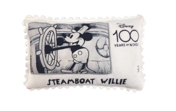 Live Heart Disney D100 Art Cushion Mickey Mouse Length 100th Anniversary Stamp (Total Approx. 40cm) 10126-01