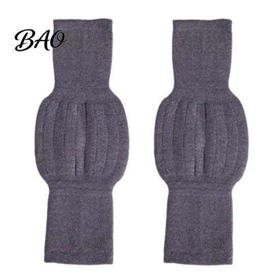 Winter Calf Sleeve 1 Pair Knit Leg Warmers for Elderly Women, Soft Stretchy Elastic Knee Sleeves Thick Sleeves, Anti-slip Long Boot Socks Cold Weather