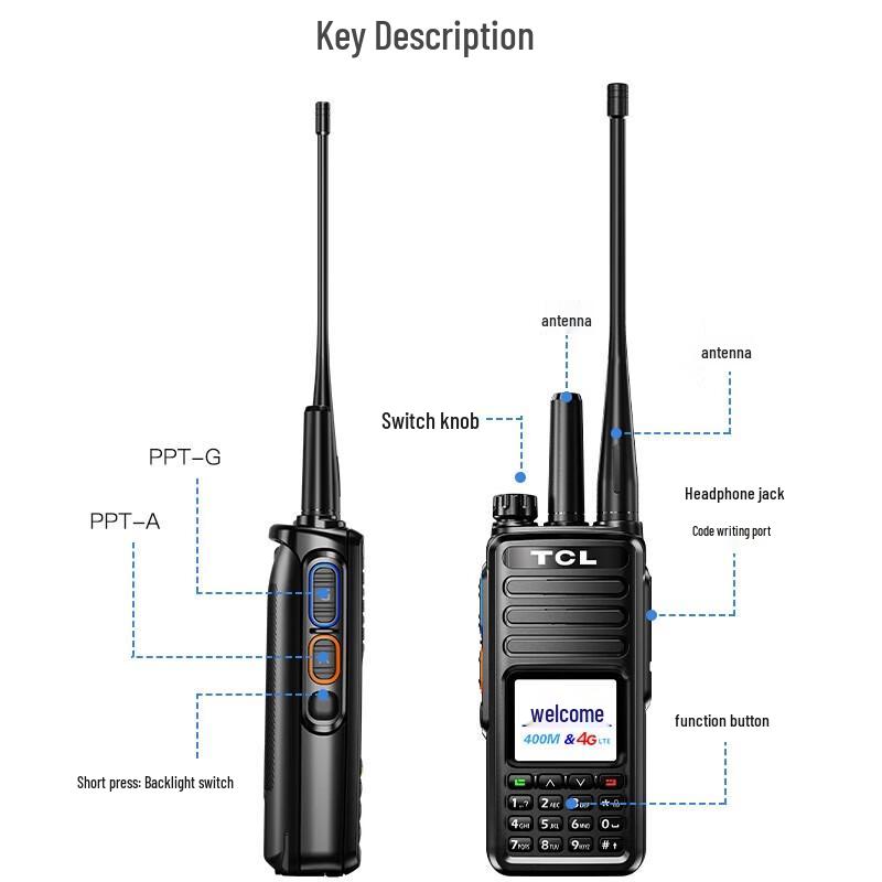 TCL HL116 Public Network Wireless Handheld Walkie-Talkie (CN version)
