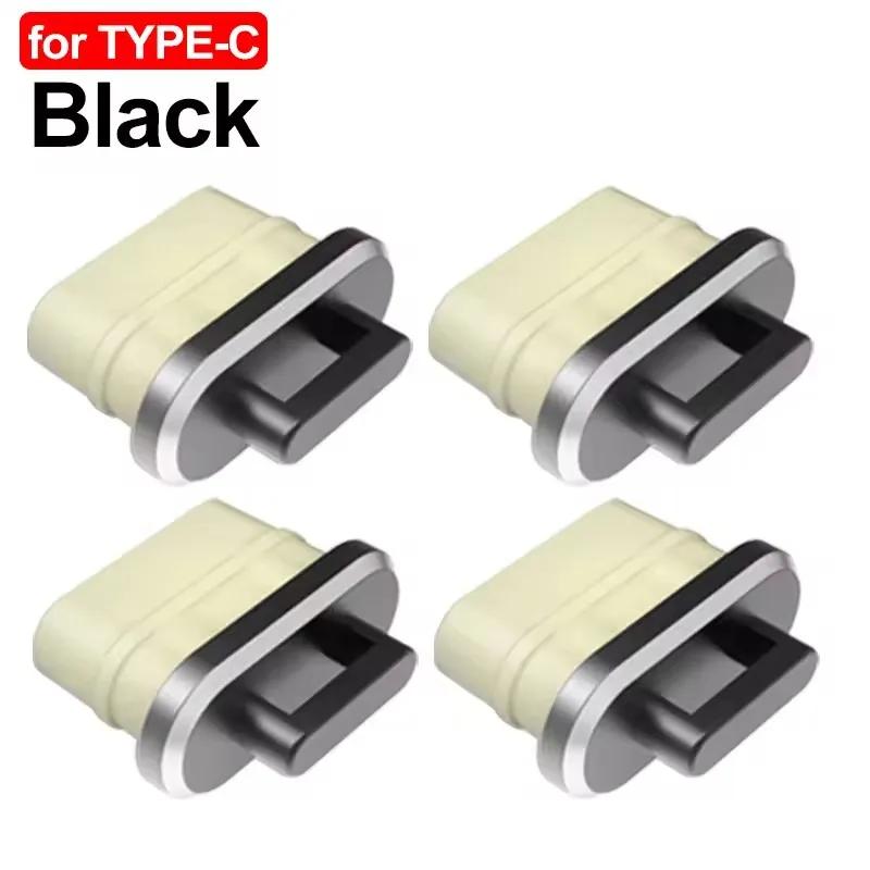 6/1Pcs Type C Charging Port Protector Stopper Cap Cover DIY Dust Plugs Pendant for iPhone 17 Samsung Anti-Dust Plug with Hole