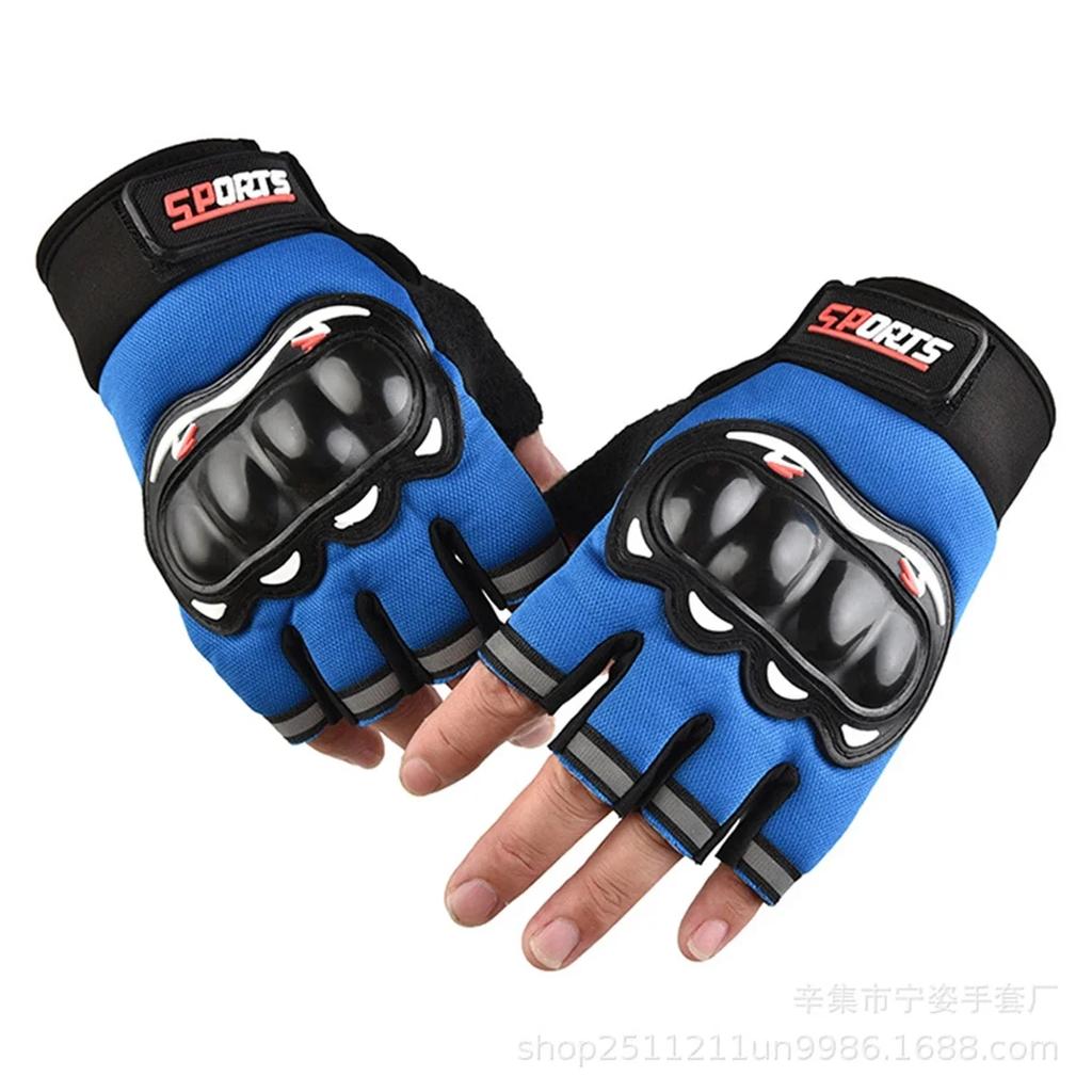 Motorcycle Gloves half  Finger Tactical Knuckles Protective Motocross Gloves Durable Riding Working cycling Gloves