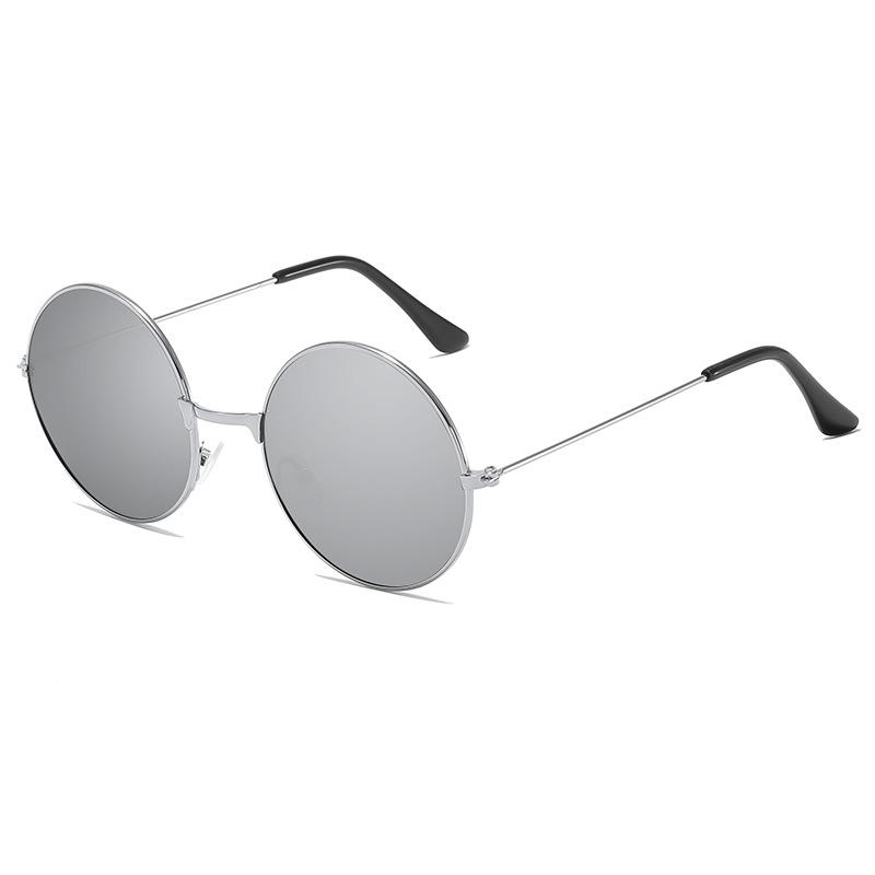 Trendiga Retro Runda Solglasögon med Havsfärgade Glas för Bröllop och Strandkläder