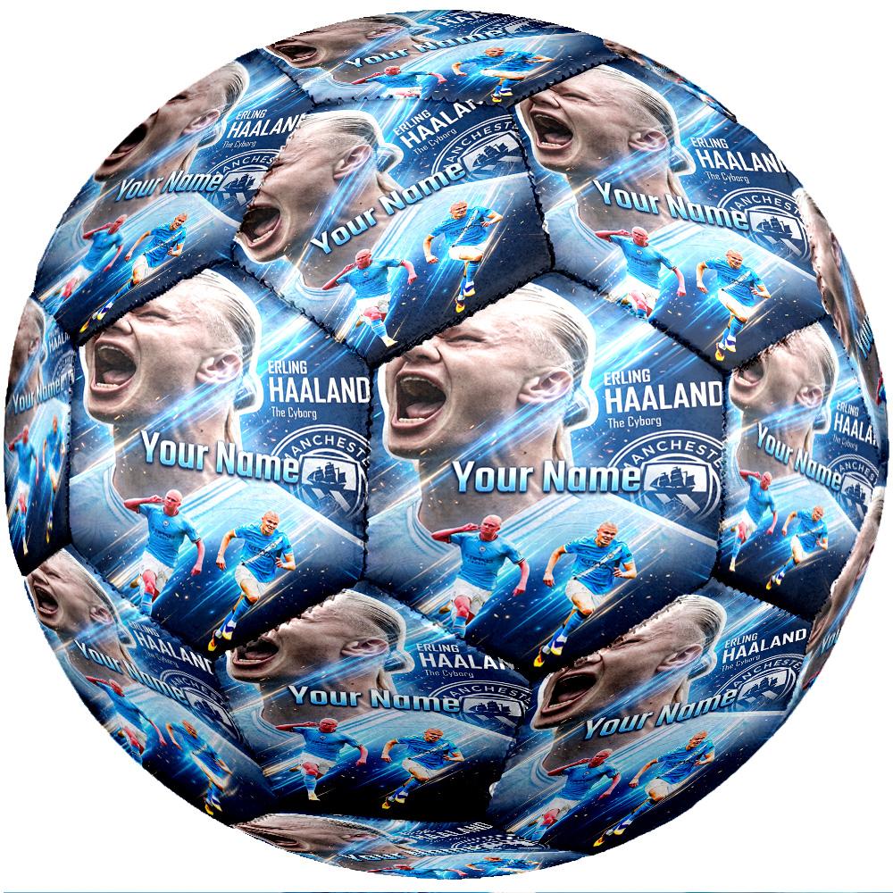 Erling Haaland Moda Taglia 5 Calcio Resistente all'Usura Antiscivolo Pallone da Calcio Per Allenamento Sportivo Uso Ricreativo