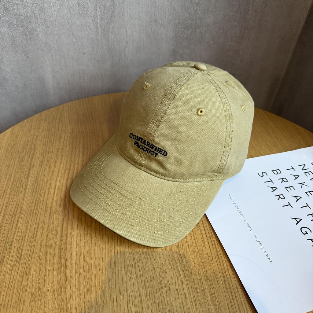 American Retro Letter Baseball Cap With Sunshade For Casual Outings