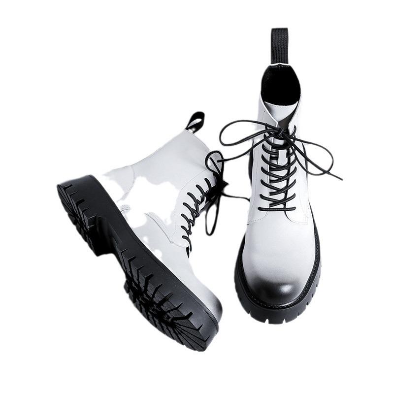 Internet celebrity explosion Martin boots men 2025 new low-top British wind fried street thin short boots spring and autumn shoes 5685-R