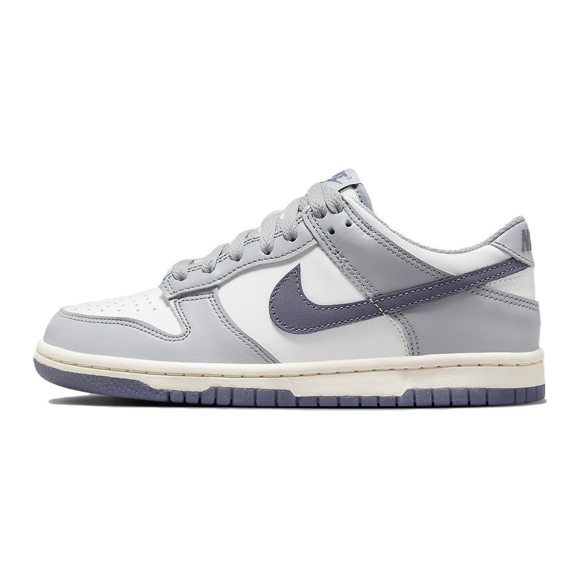 Nike Детские кроссовки Dunk Low GS Platinum Tint Light Carbon детские белые чисто-платиновые FB9109-101 38.5