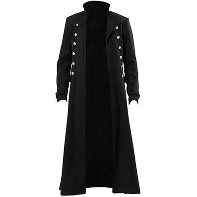 Mittelalterlicher Steampunk-Retro-Gothic-Mantel, Windjacke, viktorianische Uniform, langer Abschnitt, Herrenmantel, Cosplay-Kostüme