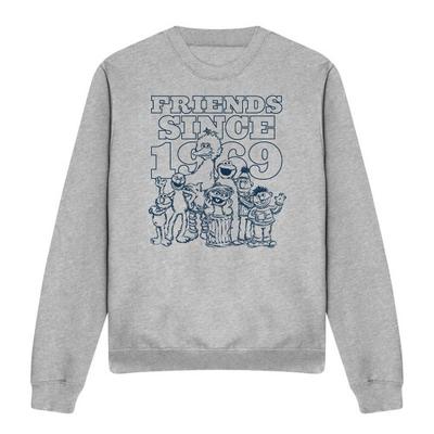 Sesame Street Unisex Adult Since 1969 Friends Sweatshirt