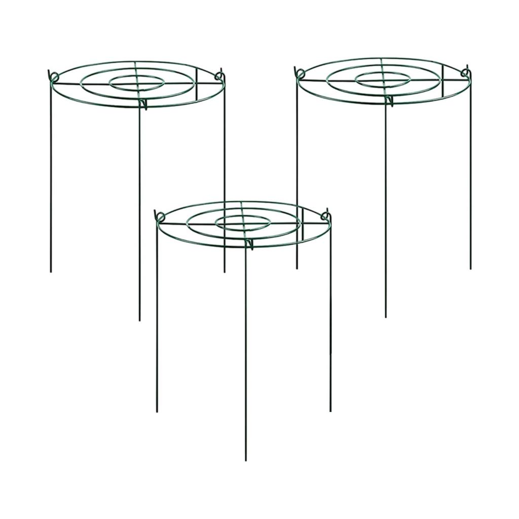 3 Pieces Peony Cages and Supports Peony Support Frame Plant Support Stakes Supports Hoops for Tomato Flopping Flowers Vegetables