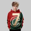 Autumn 3D Sports Themed Graphic Printed Hoodies Fashionable Casual Sports Long Sleeved Children's Boy Hooded Sweatshirts
