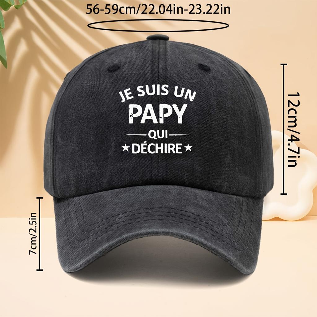 Baseball Cap Trendy Old Denim Peaked Trucker Hat