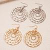 Hollow Round Thread Geometric Ear Hook Advanced Heavy Industry Unique Earrings for Women