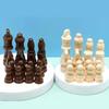 33Wd 32 Pcs Hand Carved Wooden Chess Pieces Portable Tournament Chessmen International Chess Figures For Chess Board Game