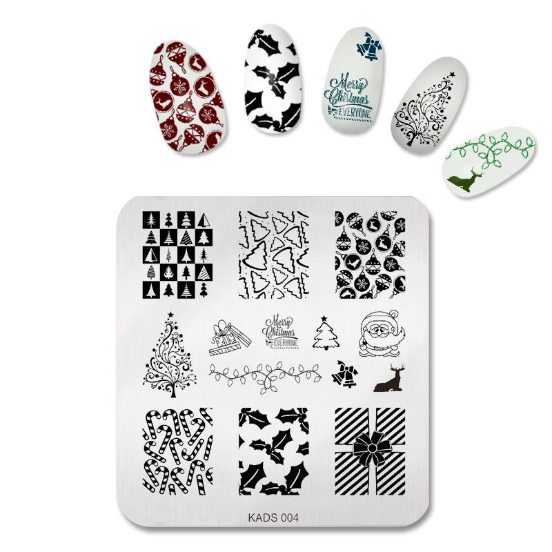 kads Nail Stamping Plates Manicure Stamp Template DIY Image Plates Nail Decoration Tool