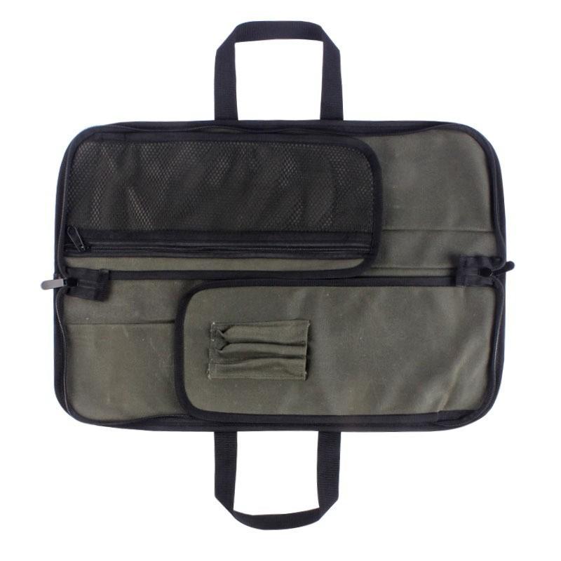 Portable Canvas Chef Knife Storage Bag Foldable Kitchenware Storage Bag Kitchen Knife Chef Toolkit Handheld Knife Cover