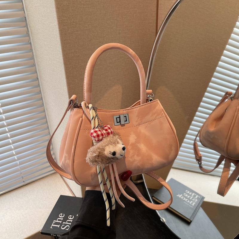 Handheld small bag women's new fashion trend bucket bag casual simple shoulder messenger women's bag