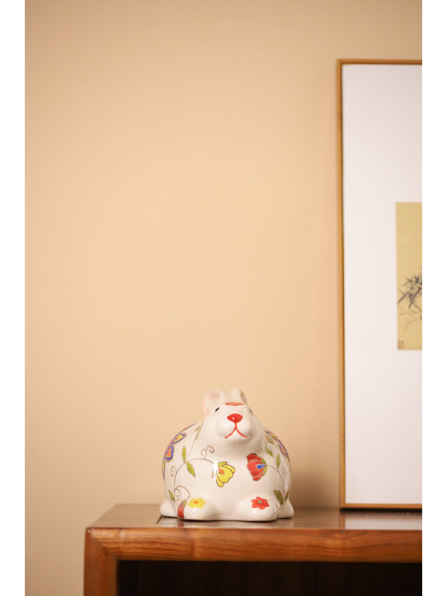 

Owl Rabbit Dog Piggy Bank Ornament - Cute Tea Pet Decor for Wealth Attraction in Living Room