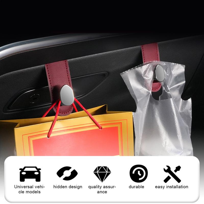 Car Hook Auto Adhesive Key Hook Vehicle Hook Hangers Stick On Car USB Cable Organizer Storage Hooks Car Interior Accessories