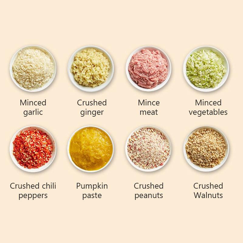 Electric Garlic Masher Meat Grinder Portable Chopper Food Masher Machine Mini Garlic Vegetable Chopper USB Kitchen Blender Tools