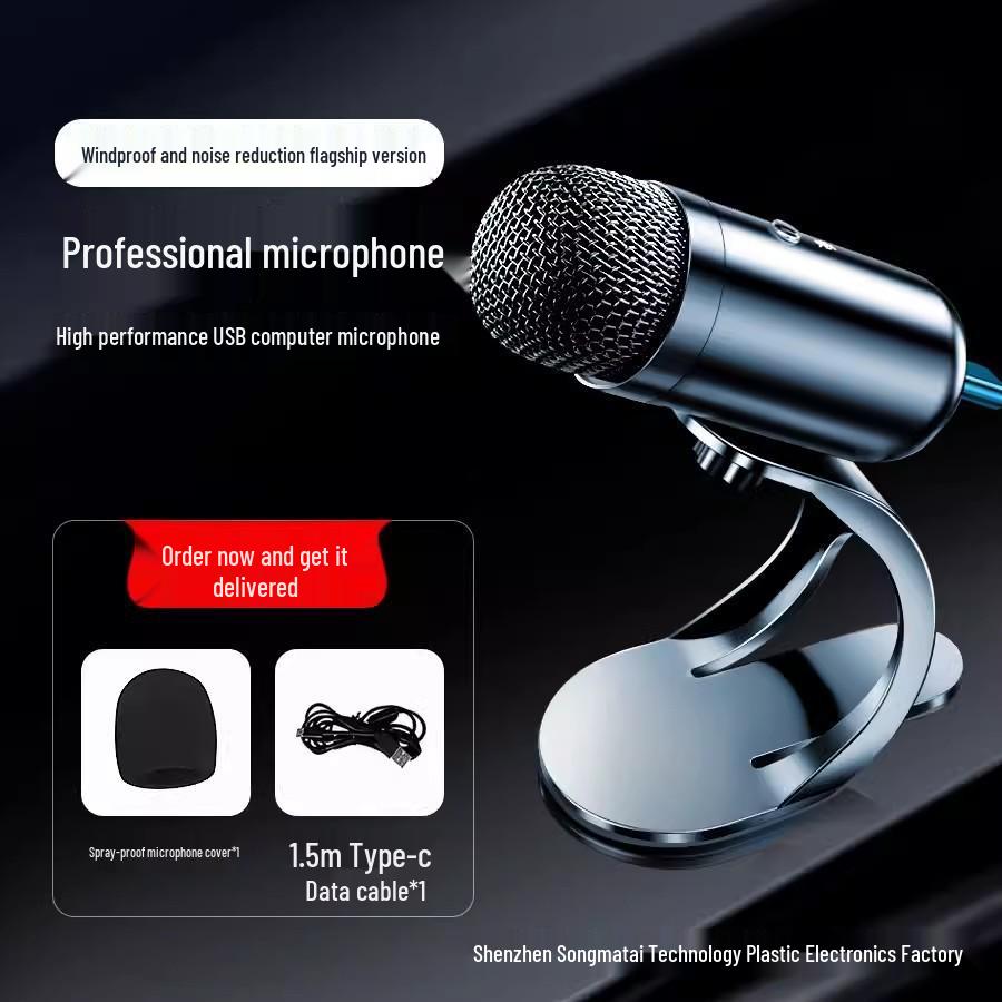 Fashion Tribe K6 USB Wired Microphone for Gaming, Streaming, and Recording