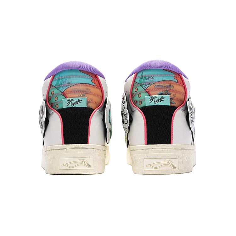 Steven Harrington x Li Ning Wave Synthetikleder, Spaltleder Rutschfest, Abriebfest, Leicht AECR122-1
