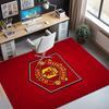 Football United F.C Pattern Rug, Indoor/Outdoor Mat, for Picnic, Gameroom, Bedroom, Office, Living Room, Home Decor Carpet, Birthday Gift