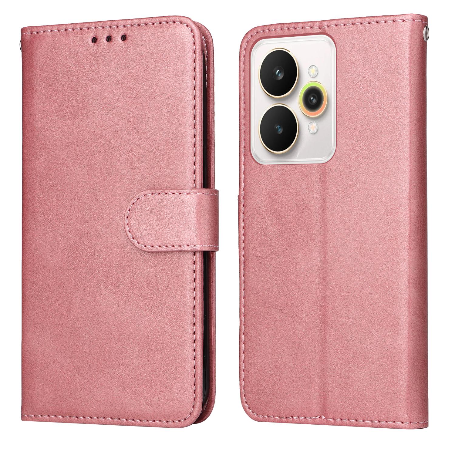 

For Realme 15 Pro 5G/Realme 15 5G Case Wallet PU Leather Folio Flip Phone Cover Pink