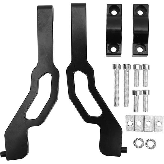 Handguard Snowmobile Mounting Kit Handguard Installation Kit Snowmobile Sentinel Handguard Mount Brackets Kit Aluminum Replacement for Polaris 600 чёрный