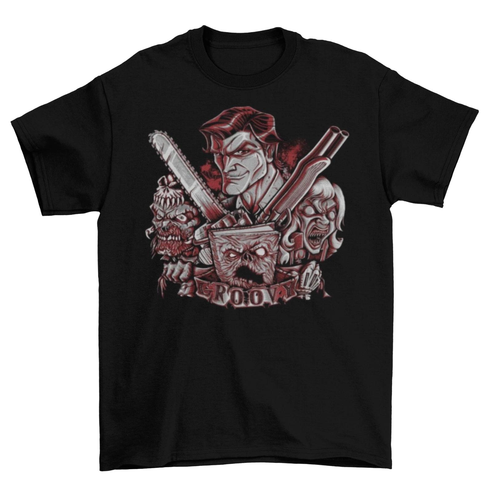 Футболка Evil Dead Necronomicon Унисекс Взрослая Армия Тьмы Ужасы Размеры Новая XL