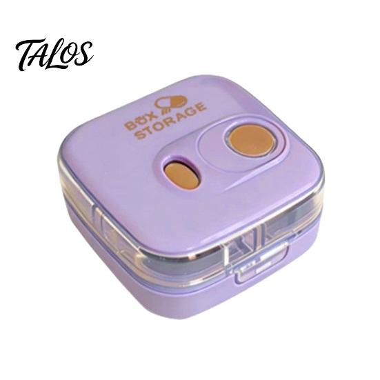 Portable Pill Box, 8 Compartment Travel Pill Organizer, Sealing Waterproof Dustproof Medicine Case, for Daily Supplements And Medication