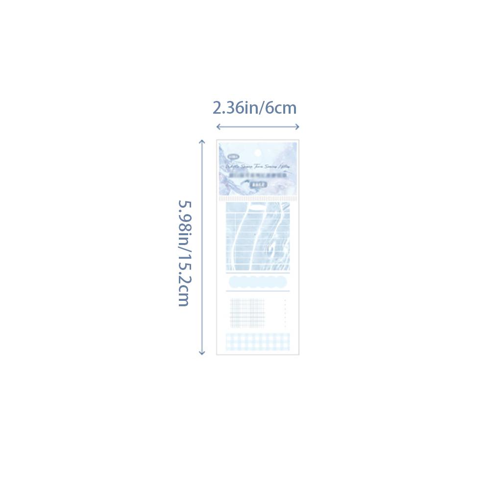 60 sheets Long strip notebook with white space, Time series, European minimalist theme, notebook, message, note material, paper