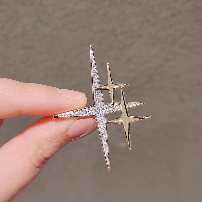 Matte Gold Pearl Wheat Ear Corsage Brooch for Women - High-End Versatile Pin with Anti-Exposure Design