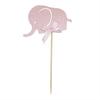10PCS Cartoon Elephant Cupcake Picks Cake Toppers for Kids Birthday Party Decoration