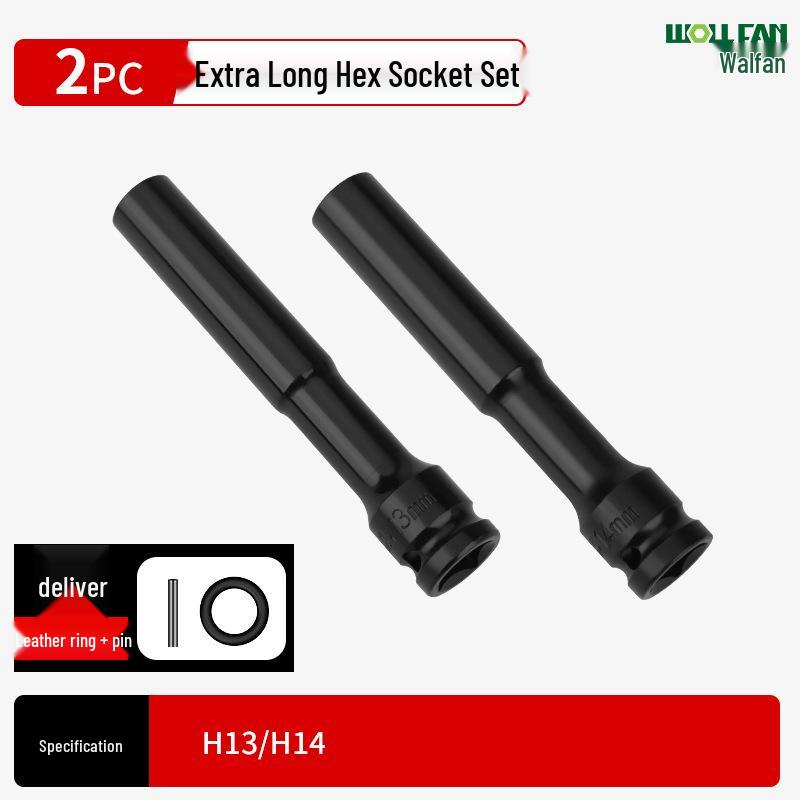 Ultra-Thin Long Thin-Wall Impact Socket Wrench for Motorcycle & Electric Vehicle Repair