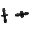 3mm Quick Connector Double Barbed Connector Tank Adapter Tap  Fitting Hose Fittings Industrial Cooling for 1/8" Hose 50 Pcs