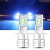 2Pcs H3  80W 8000K LED Fog Light Bulb Lamp Ice Blue12-24V 