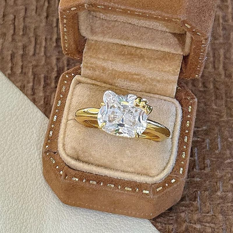 Anello Hello Kitty in Argento Sterling 925 Placcato Oro 2025 per la Moda Donna