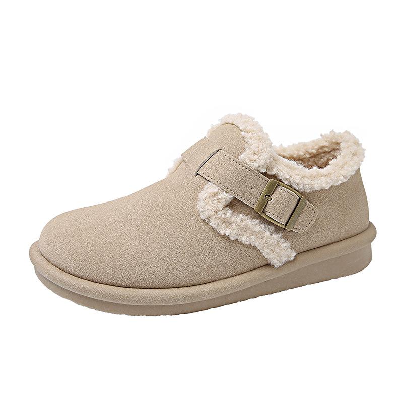 Thick-soled Winter Velvet Women's Cotton Shoes Thickened To Keep Warm 2025 Winter New Soft-soled Casual Shoes Cotton Shoes BN5801