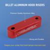 JDMSPEED Anodized Red JDMSPEED Hood Spacer Hood Riser 3/4" Replacement For Honda Civic CRX Del Sol Acura Integra