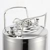 6L Large Capacity Stainless Steel Wine Bucket Portable Steel Ball Lock Keg Home Brewed Beer Barrel