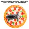 Soft Washable Simulation Pizza Warm Keeping Dog Cat Blanket Pets Sleep Rest Mat PadPizza Blanket L